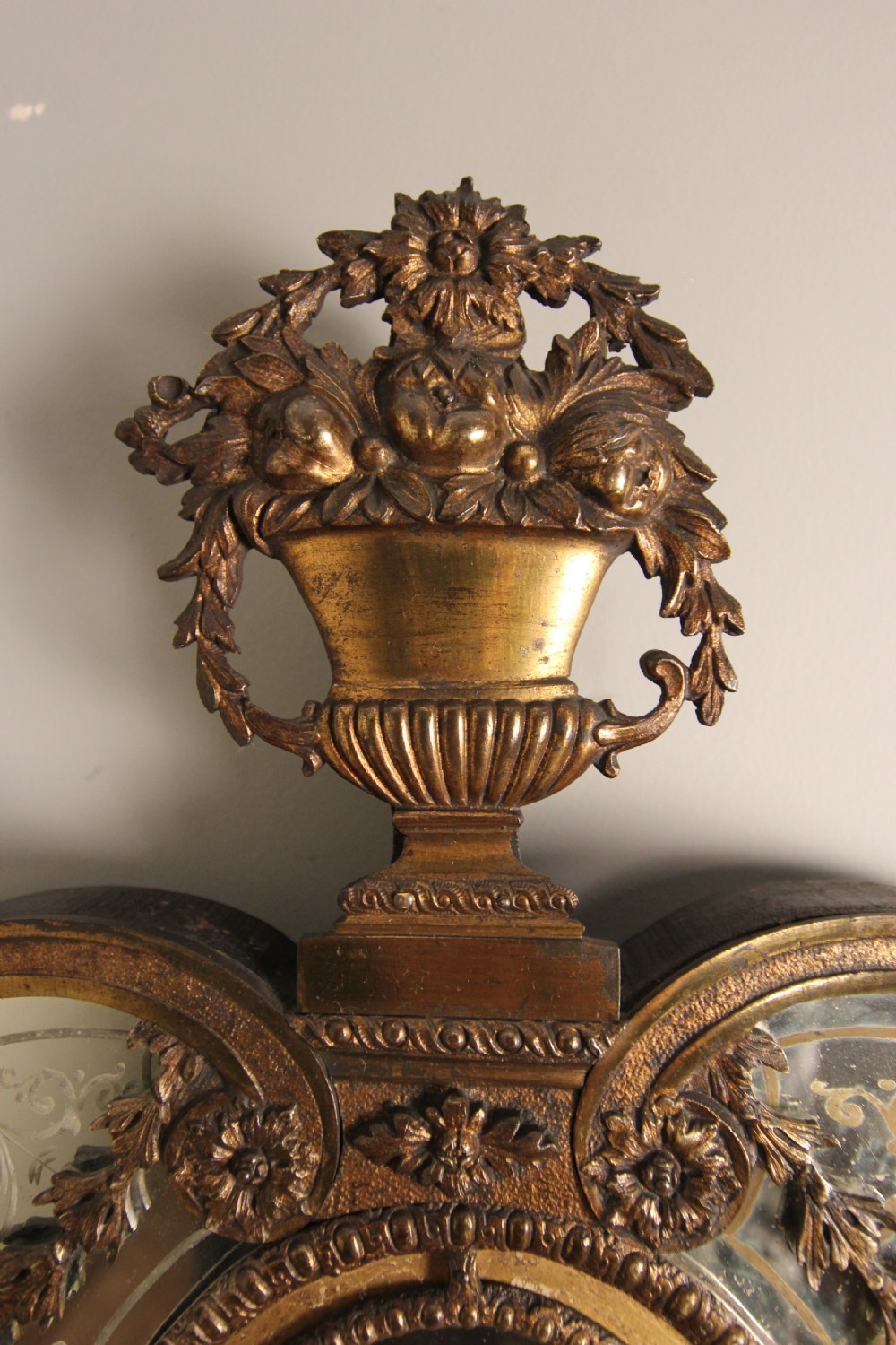 Outstanding Large 19th C Venetian Ormolu Mirror View IV