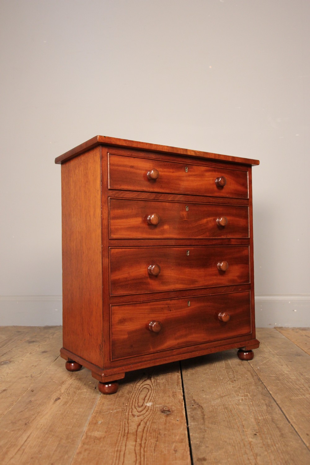 Super Quality 19th C Mahogany Apprentice Chest of Drawers