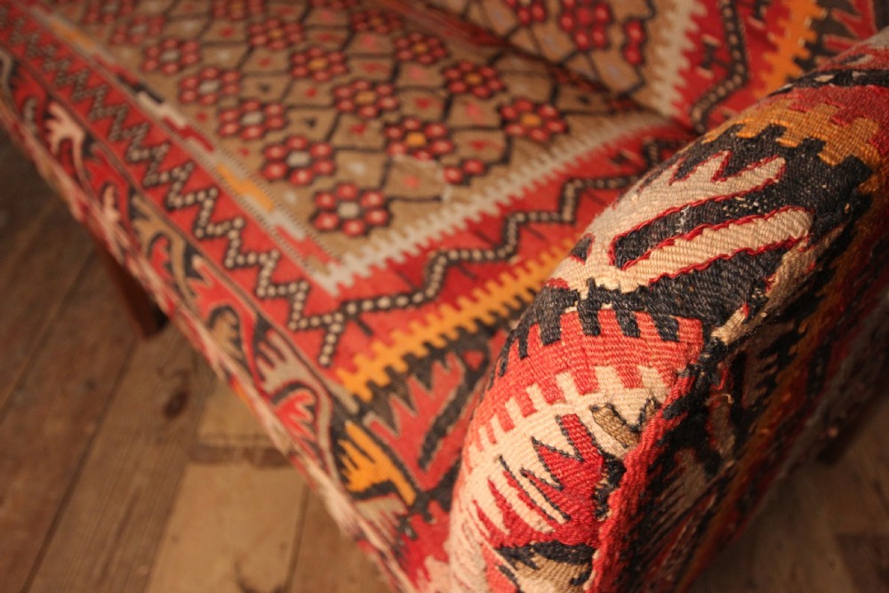 Stunning 19th C. Kilim Sofa View VI