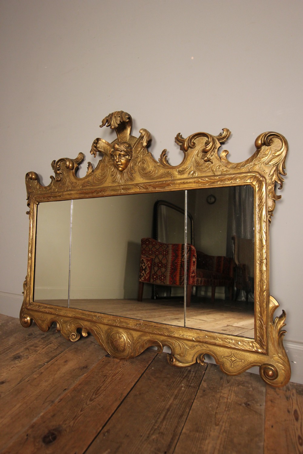 Beautiful George II Style Giltwood Mirror View II