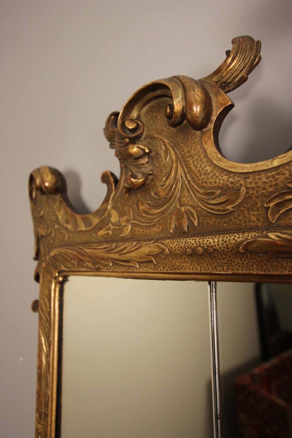 Beautiful George II Style Giltwood Mirror View IV