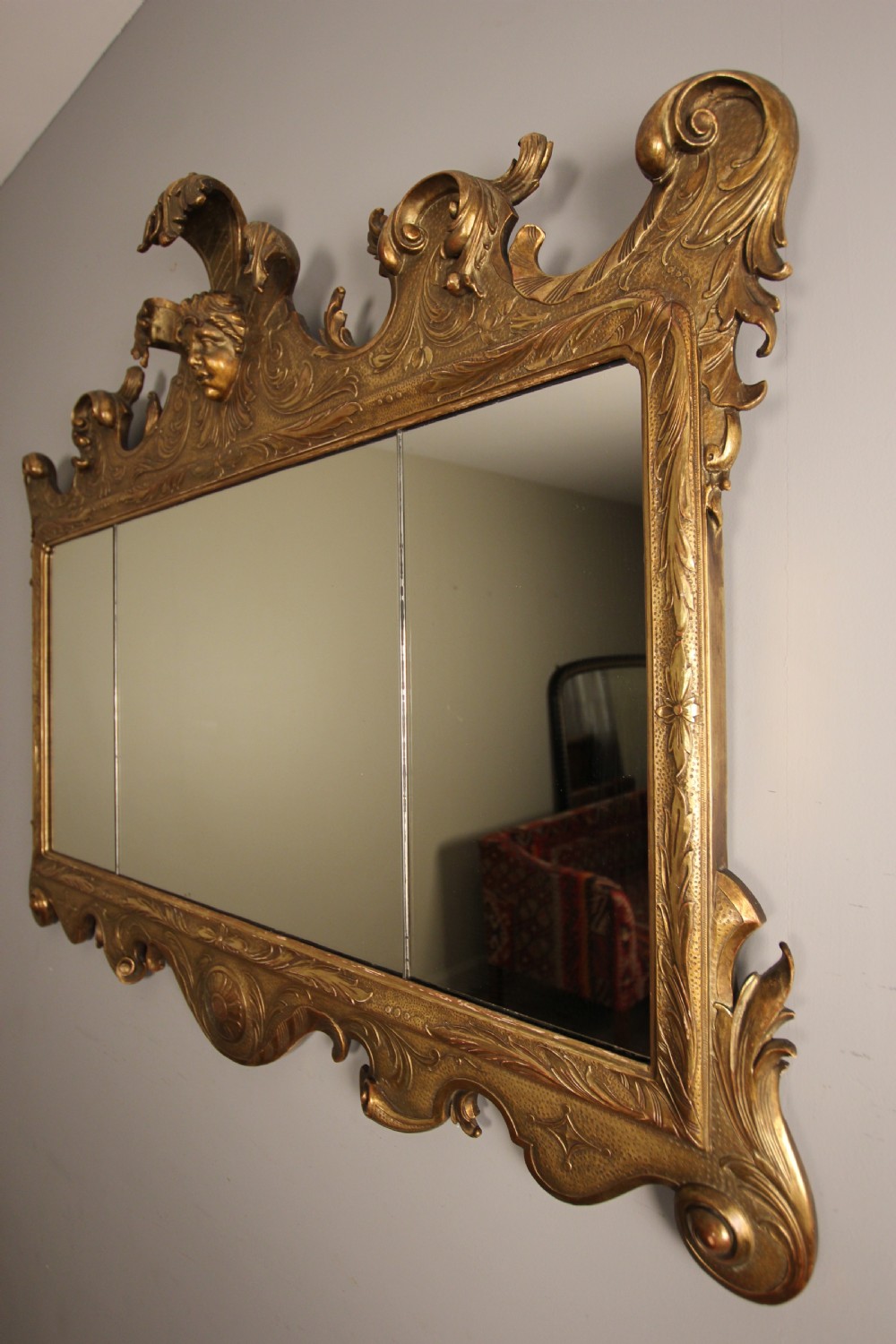 Beautiful George II Style Giltwood Mirror View VII