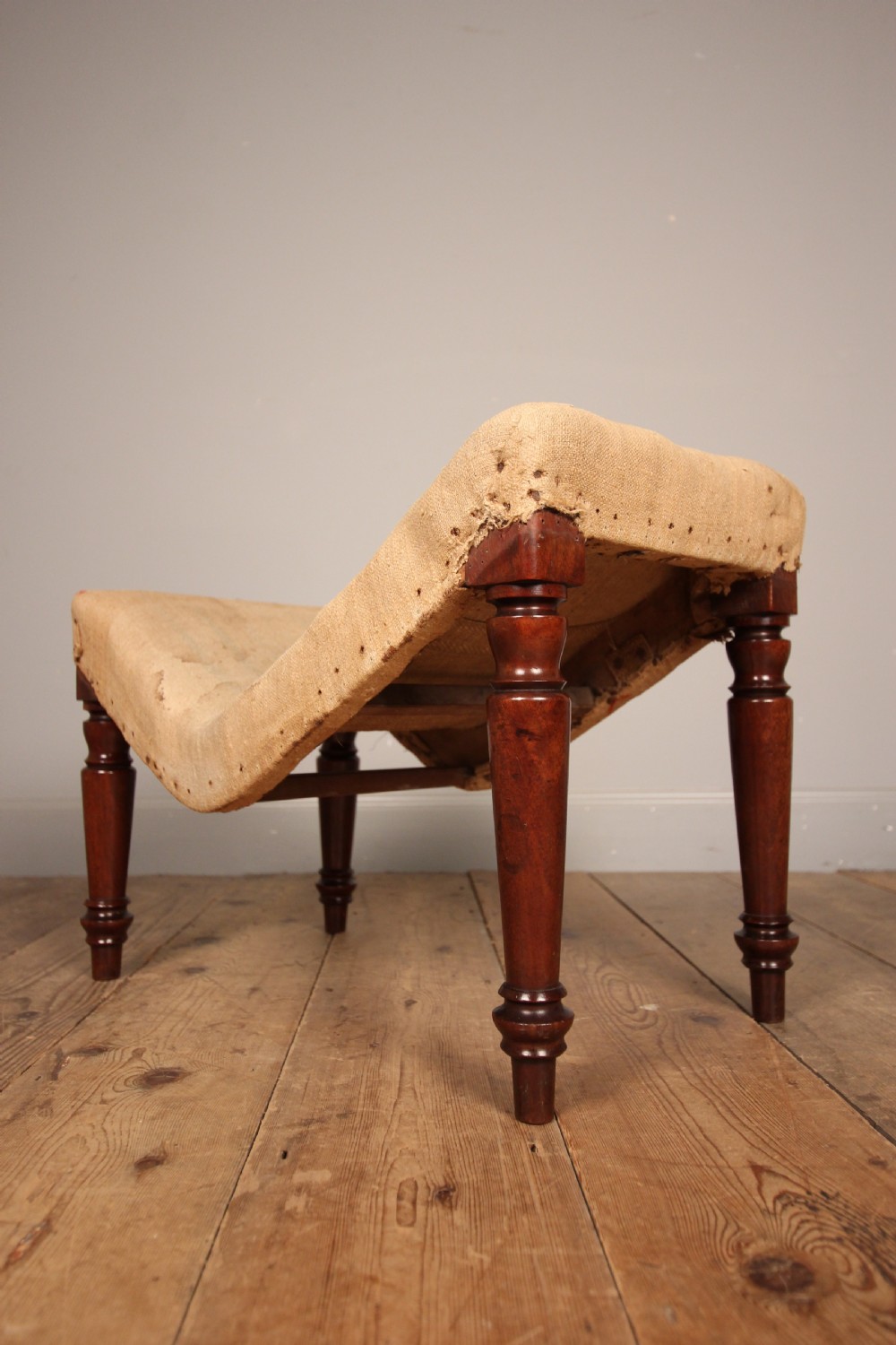 George IV Mahogany Gout Foot Stool