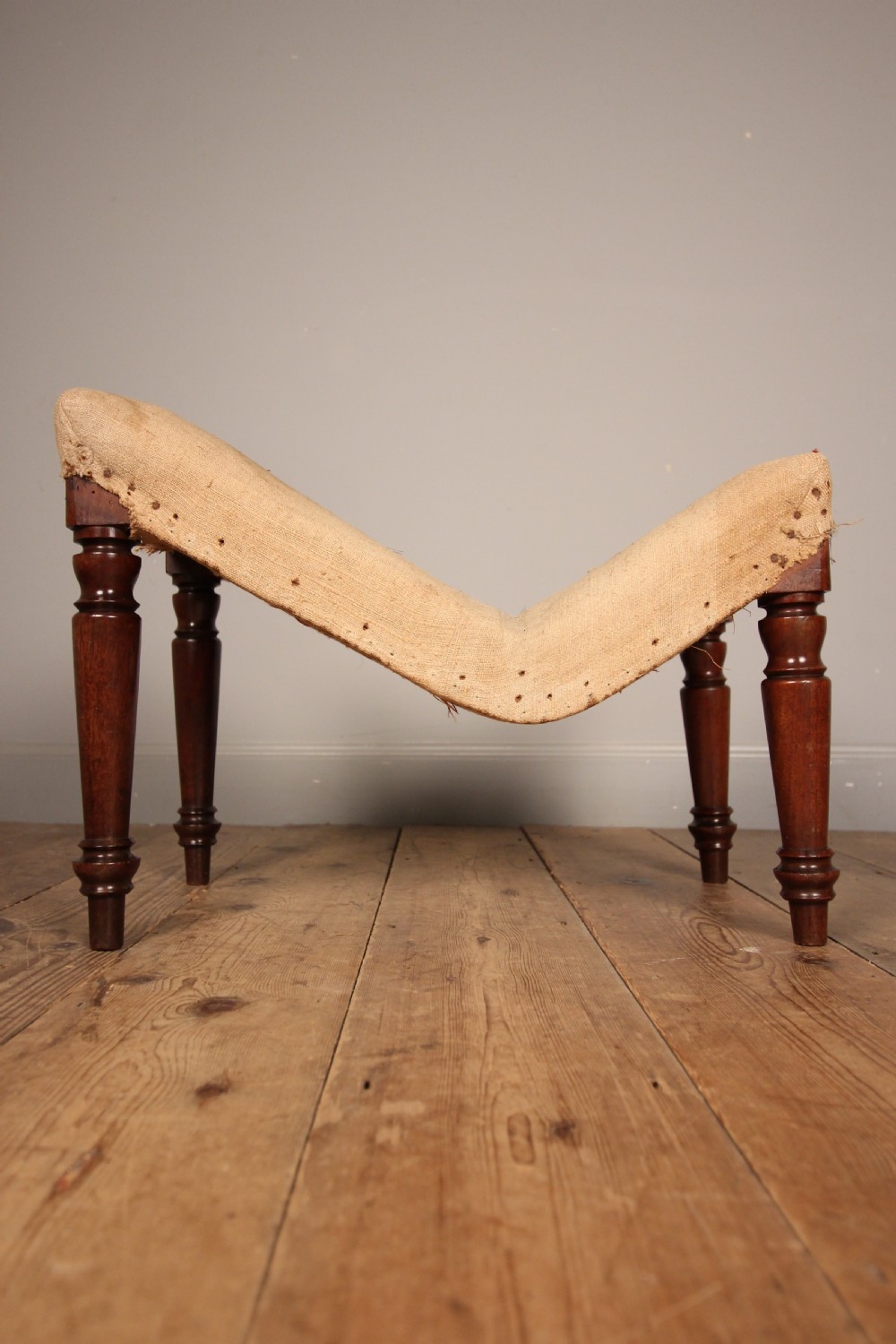 George IV Mahogany Gout Foot Stool View II