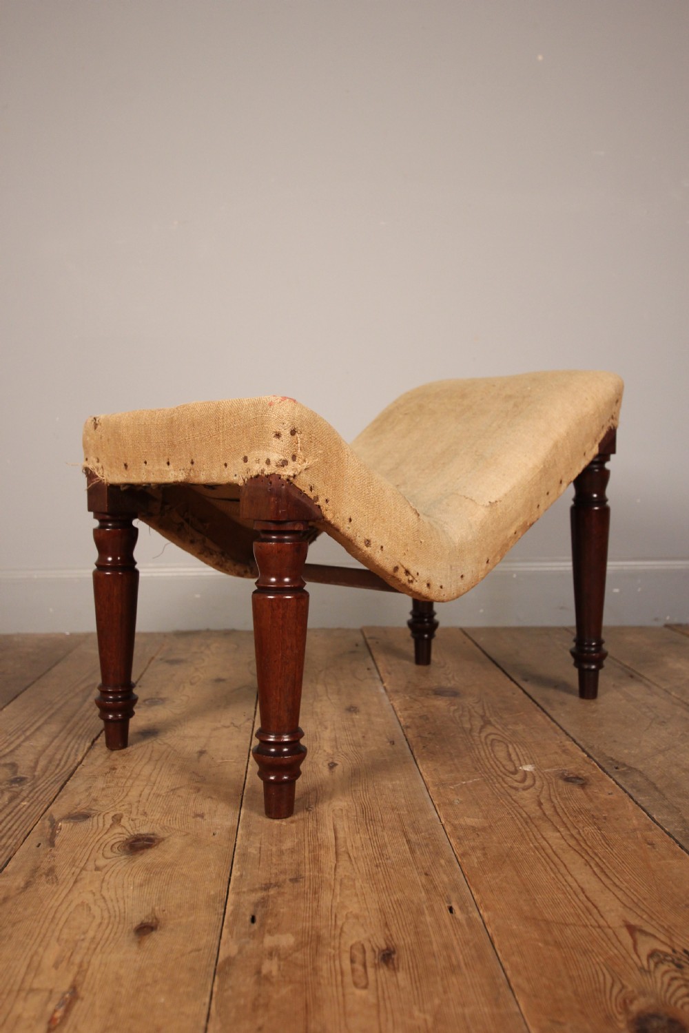 George IV Mahogany Gout Foot Stool View III