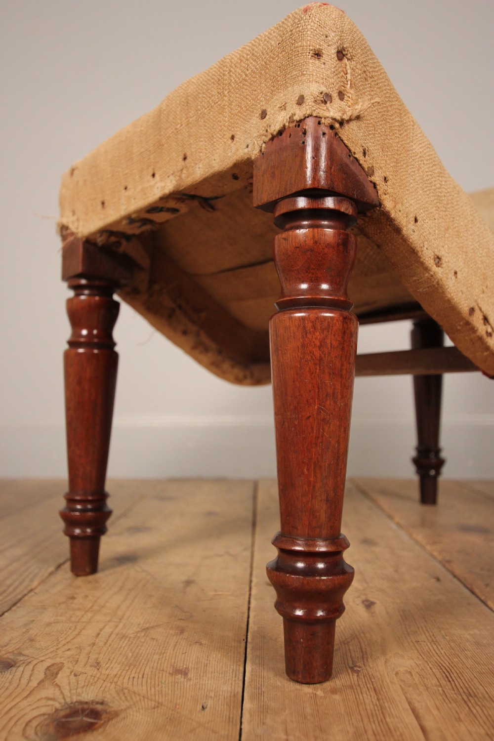 George IV Mahogany Gout Foot Stool View IV