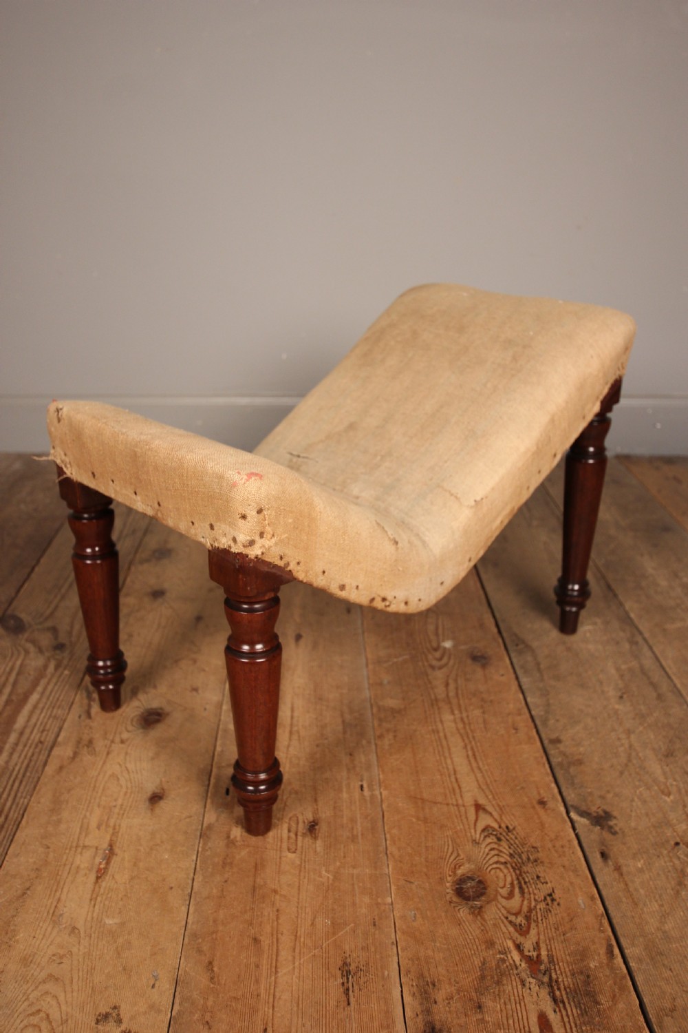 George IV Mahogany Gout Foot Stool View VI