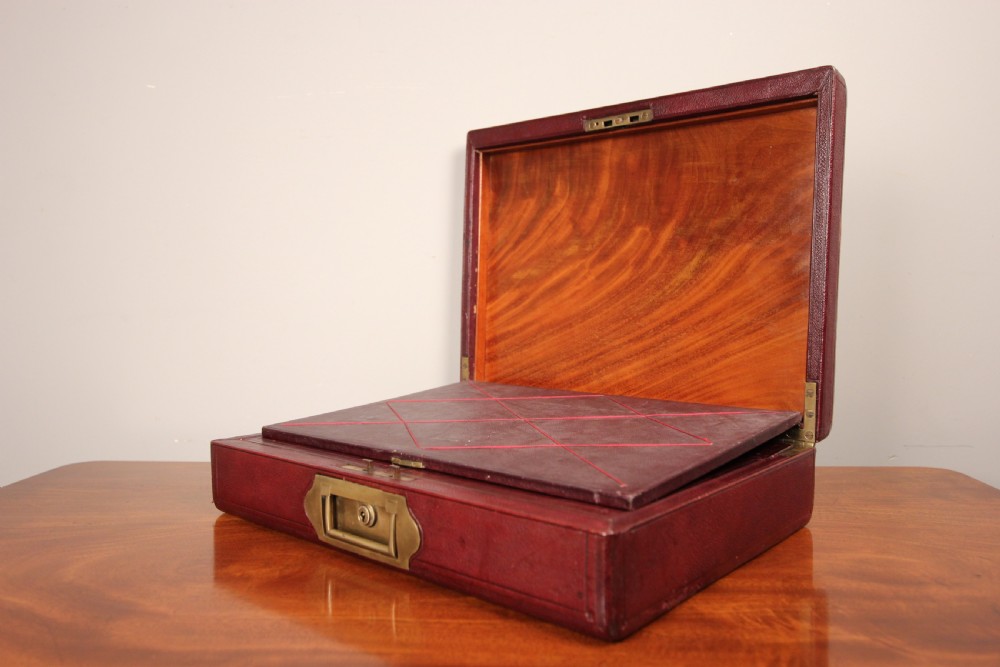 Superb 19th C Moroccan Leather Travelling Writing Box View IV