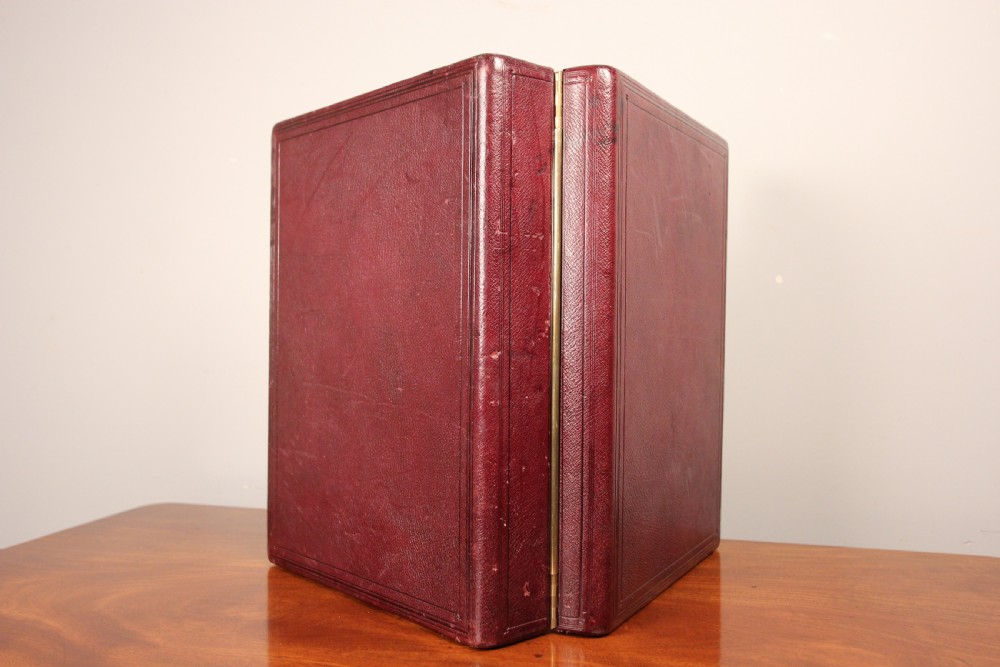 Superb 19th C Moroccan Leather Travelling Writing Box View V