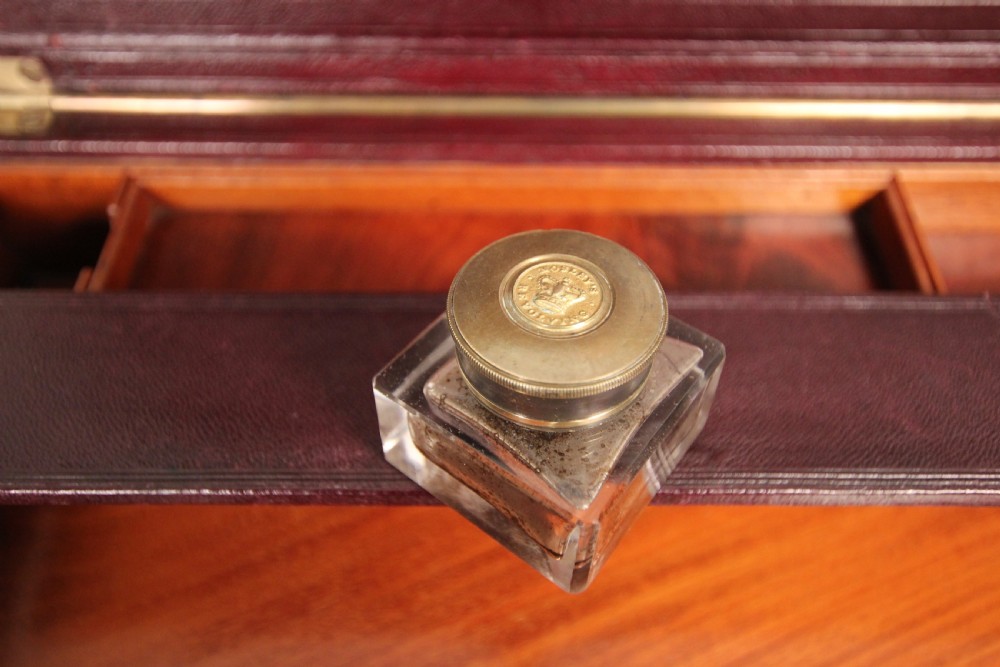 Superb 19th C Moroccan Leather Travelling Writing Box View IX