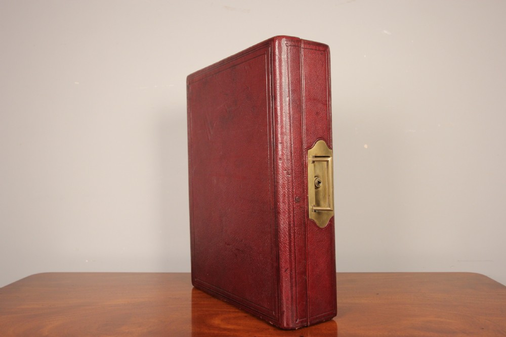 Superb 19th C Moroccan Leather Travelling Writing Box View X