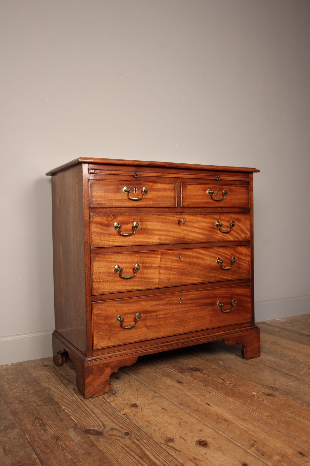 Small 18th C. Mahogany Chest of Drawers View II