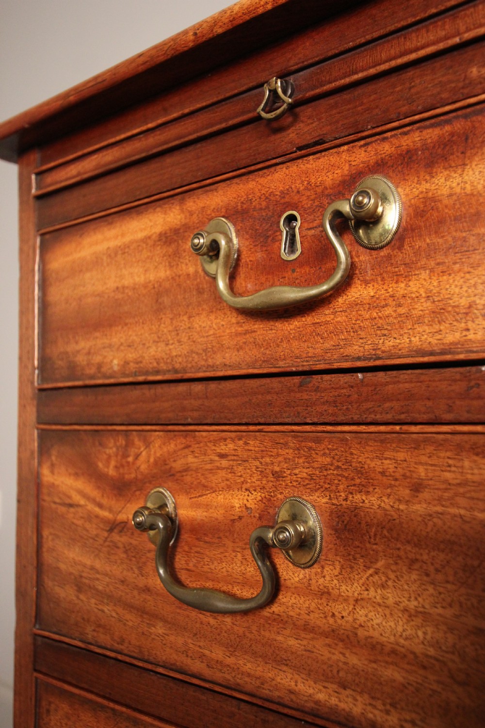 Small 18th C. Mahogany Chest of Drawers View IV