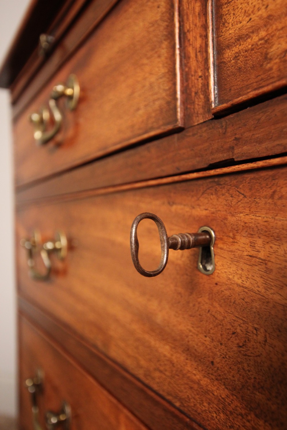 Small 18th C. Mahogany Chest of Drawers View VII