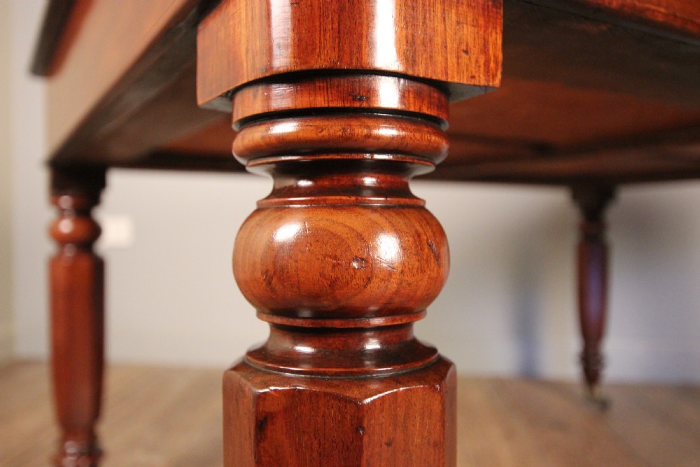 19th C Mahogany Library Partners Desk View V