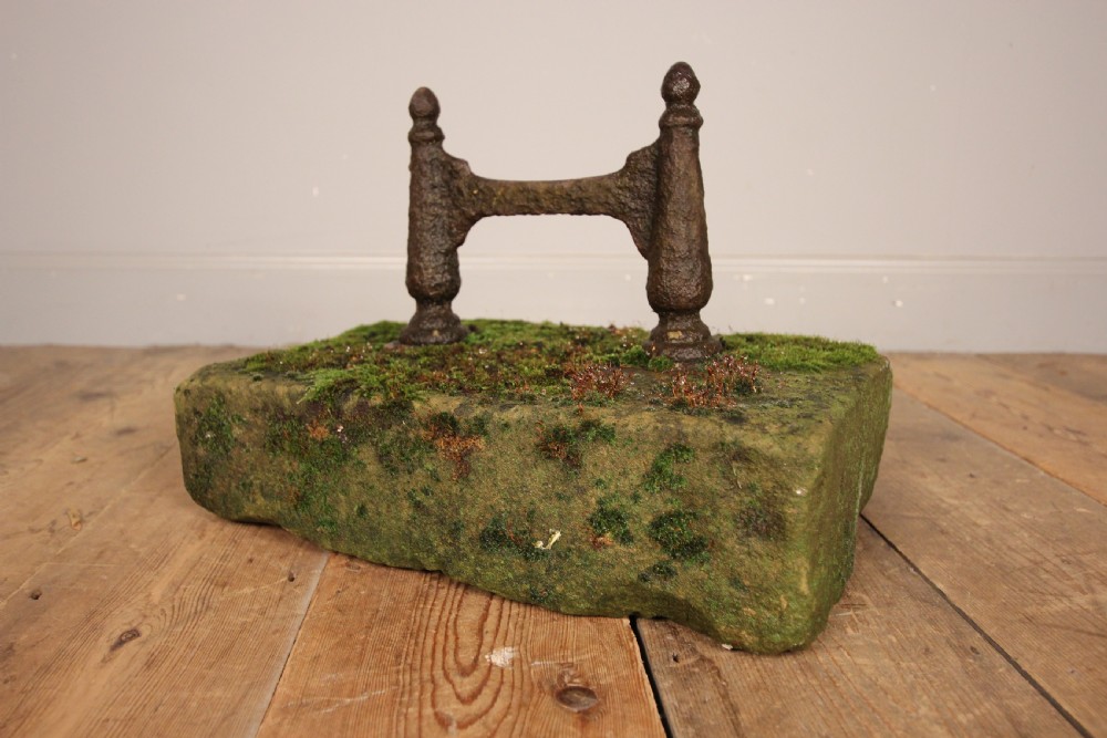 Characterful 19th C Yorkstone Boot Scrape View III