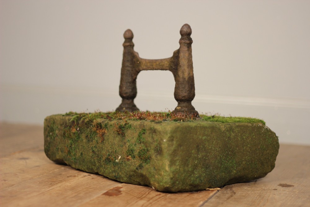 Characterful 19th C Yorkstone Boot Scrape View V