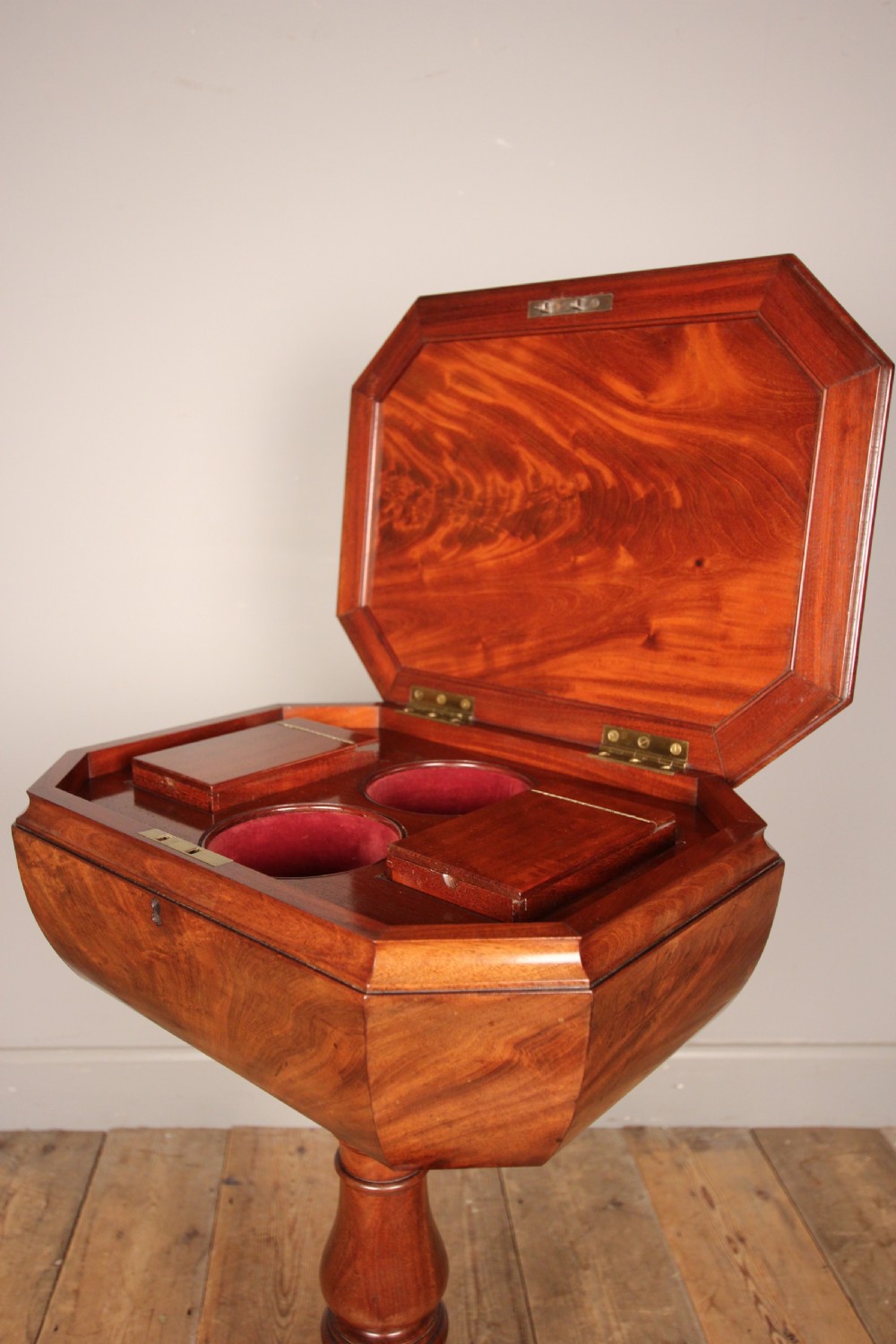Gillows Mahogany Teapoy Side Table View III