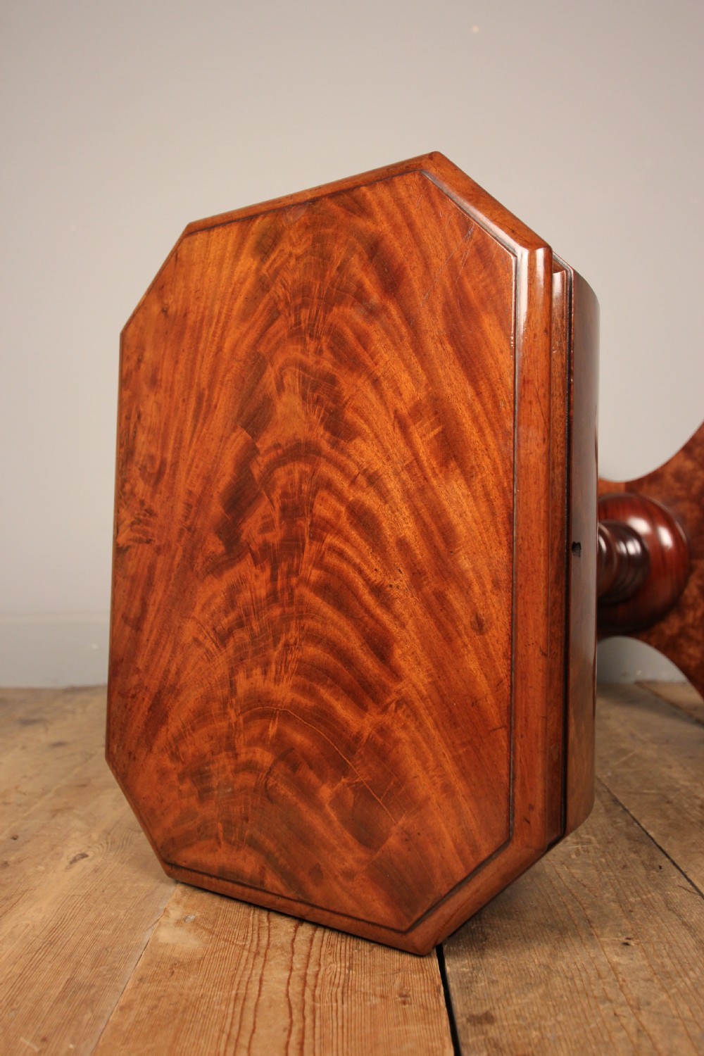 Gillows Mahogany Teapoy Side Table View IV