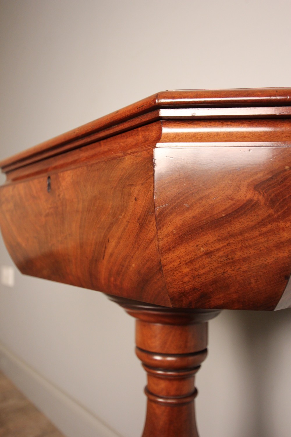 Gillows Mahogany Teapoy Side Table View V