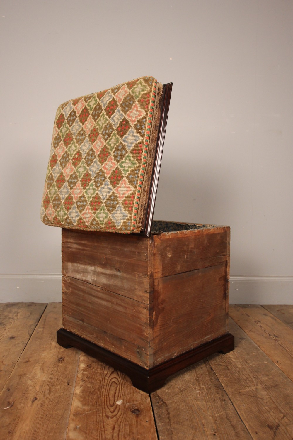 Beautiful 19th C Ottoman Box Stool View II