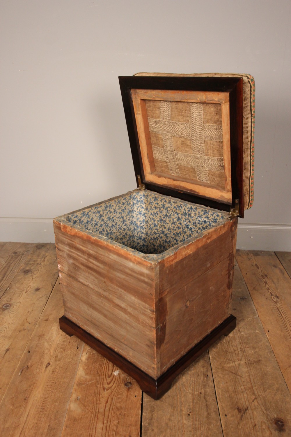 Beautiful 19th C Ottoman Box Stool View III