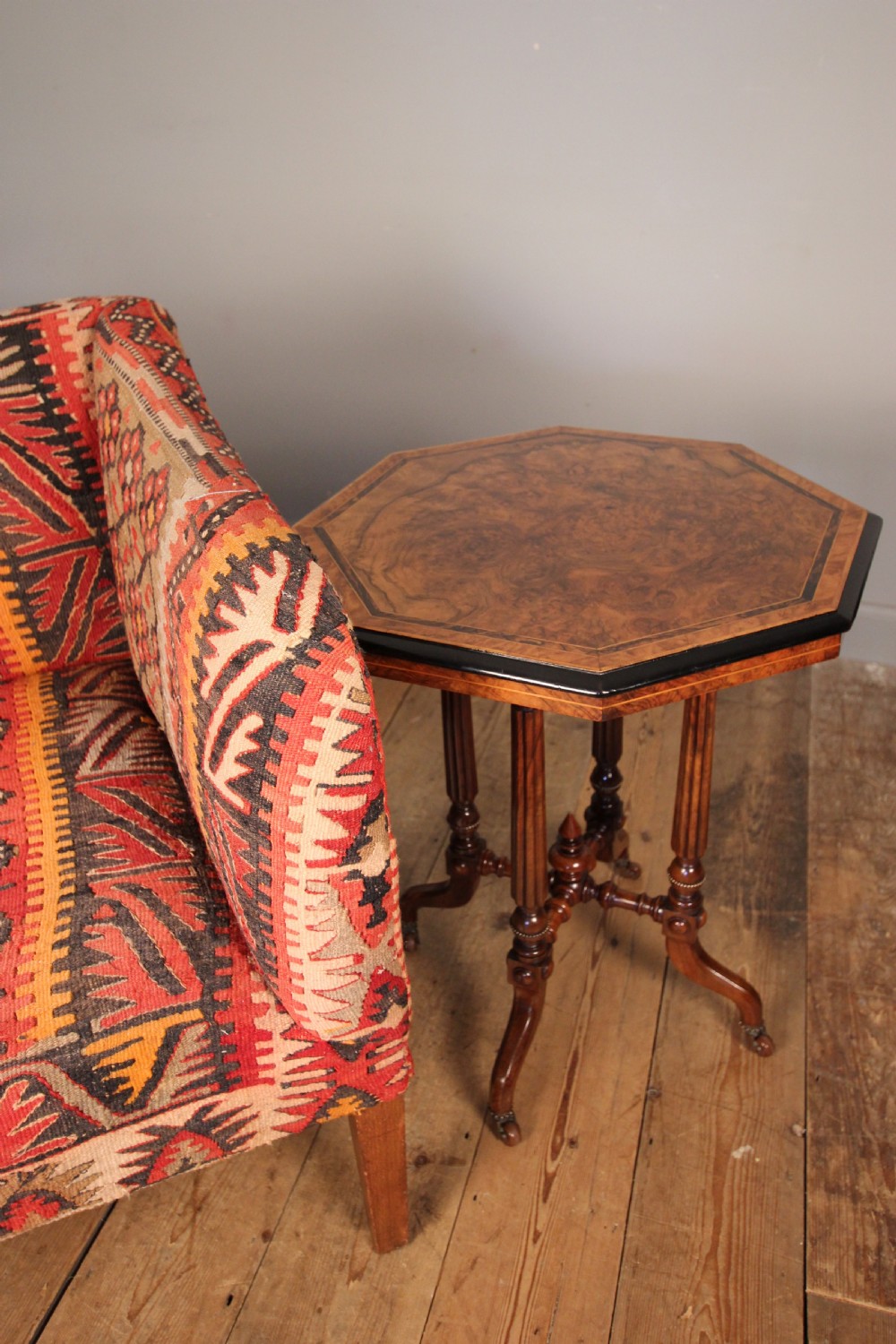 Beautiful Burr Walnut Occasional Table View VIII