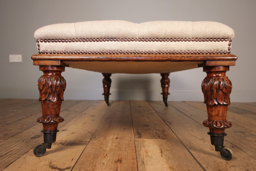Stunning Oak Centre Stool View II