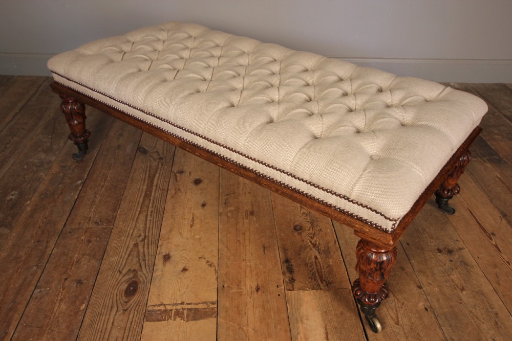 Stunning Oak Centre Stool View III
