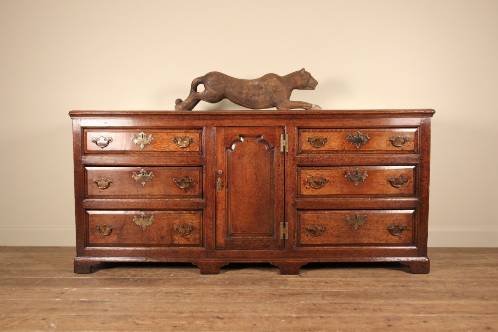 18th C Lancashire Oak Dresser Base View II