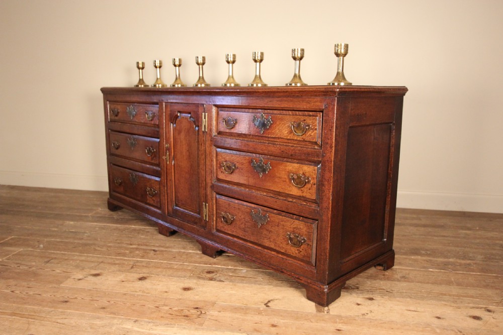 18th C Lancashire Oak Dresser Base View IV