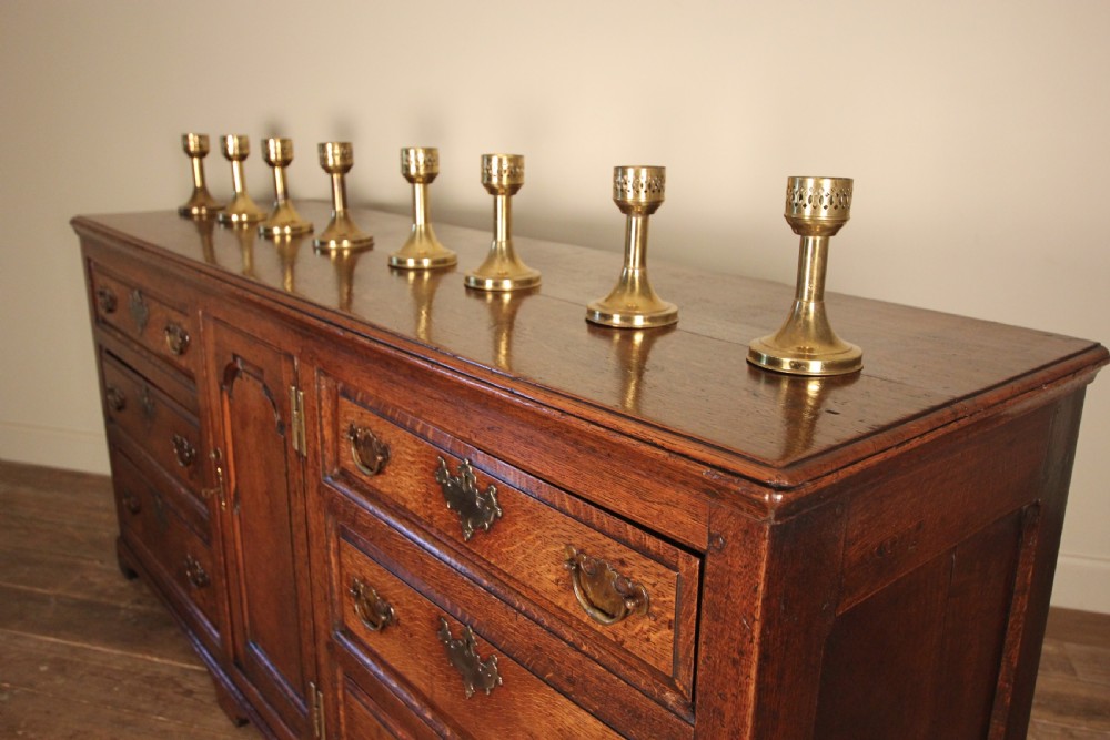 18th C Lancashire Oak Dresser Base View VI
