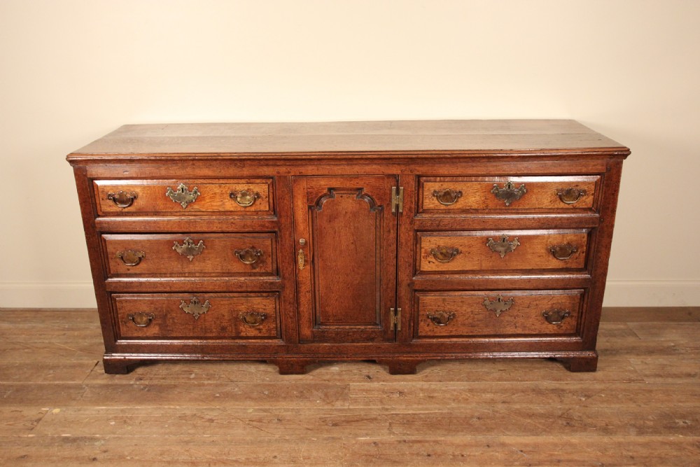 18th C Lancashire Oak Dresser Base View VIII