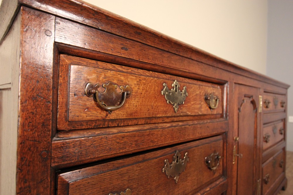 18th C Lancashire Oak Dresser Base View XII