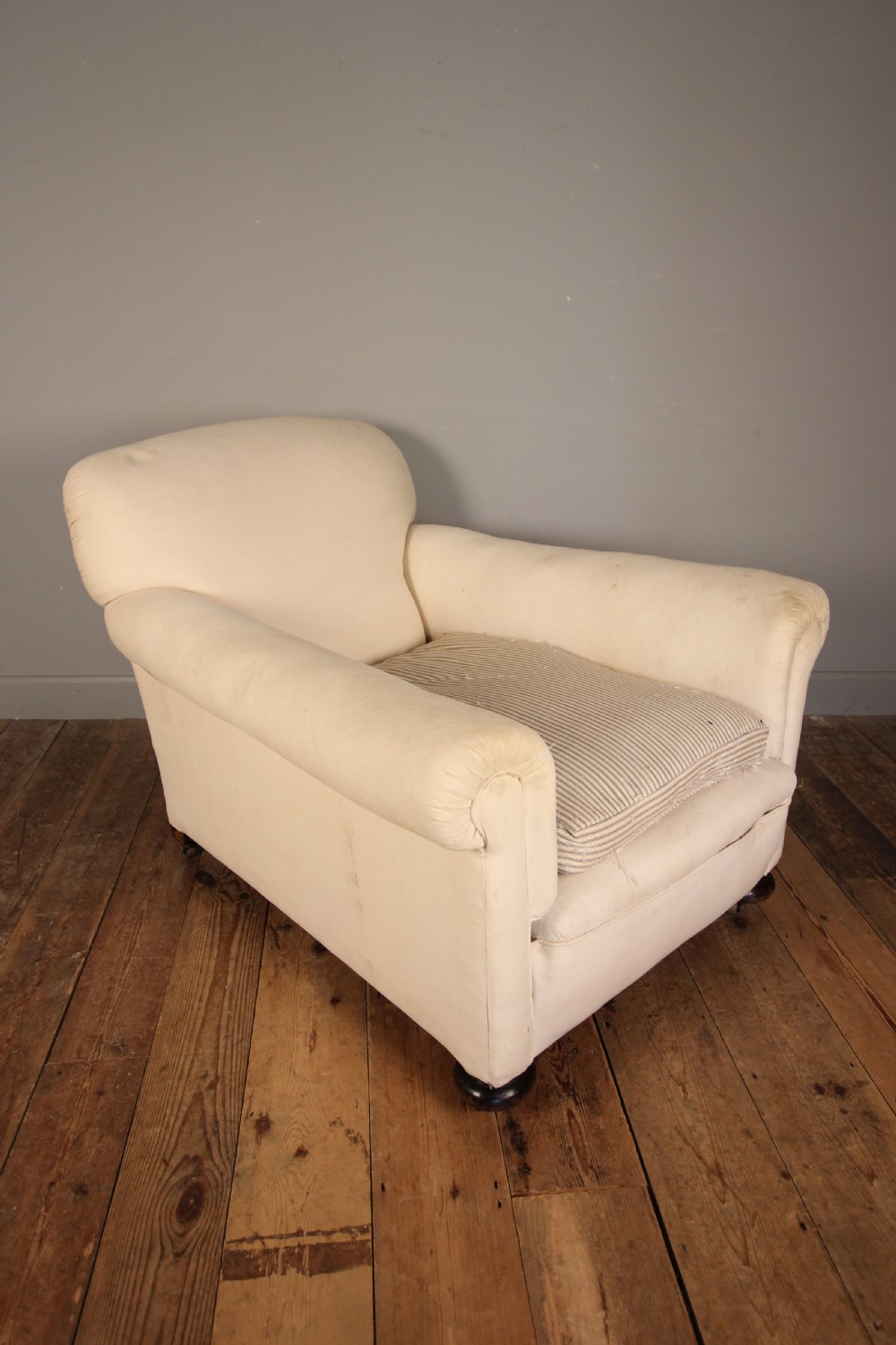 Large English Edwardian Club Chair View V