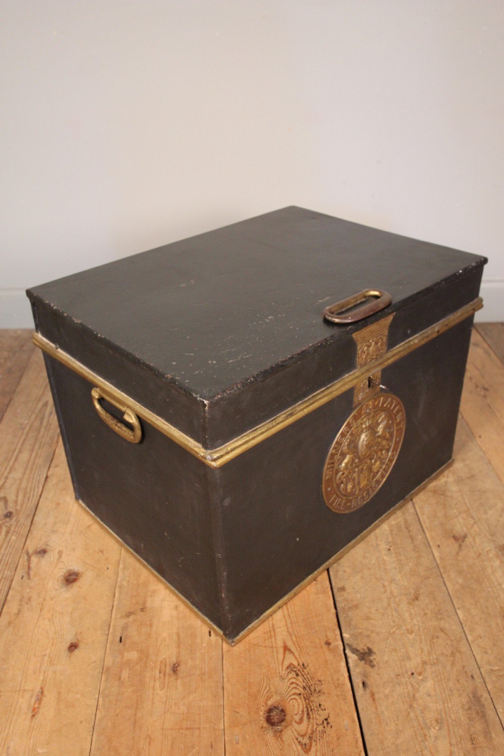 19th Century Milners Cast Iron Box Safe View VI