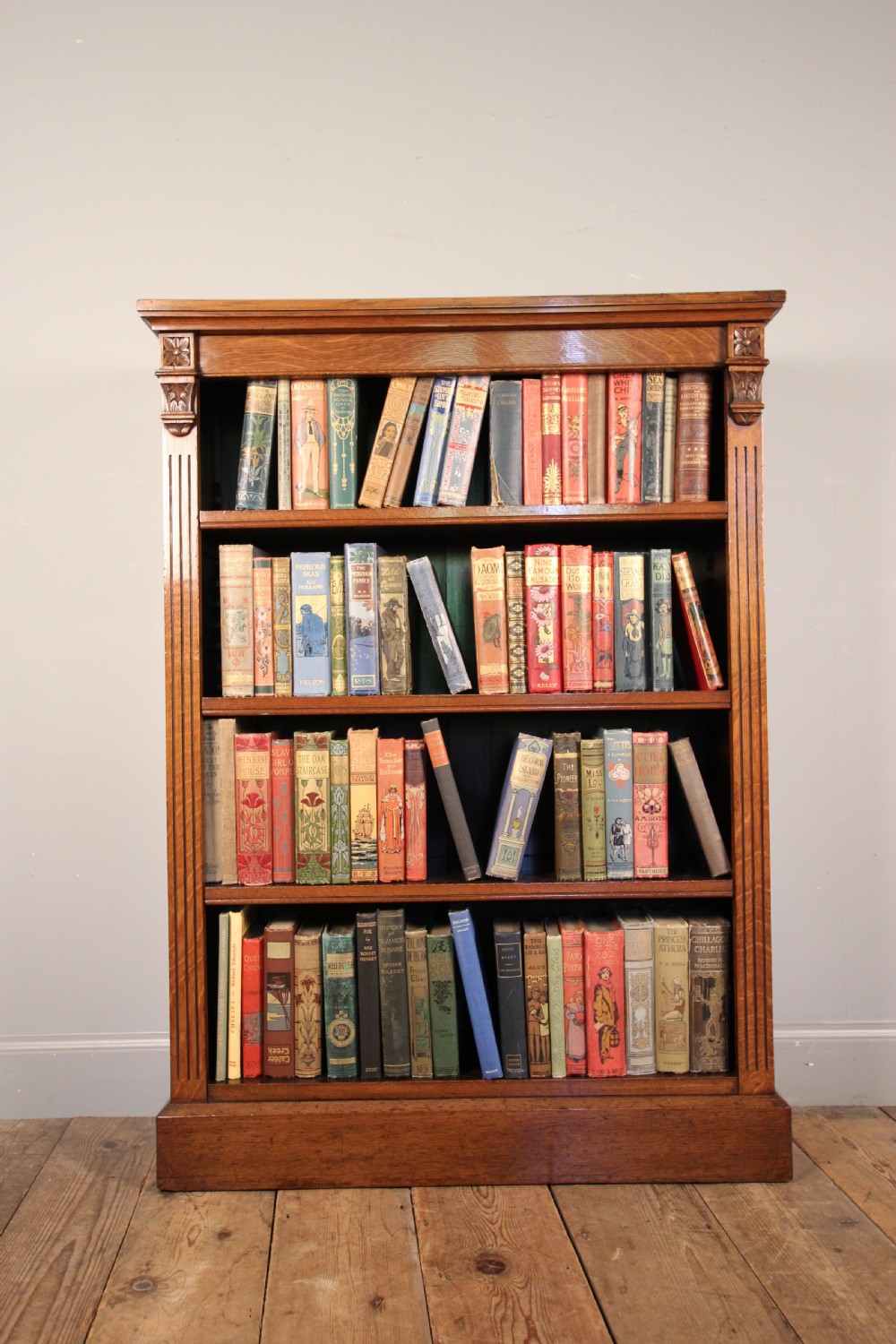 19th C Oak Dwarf Bookcase