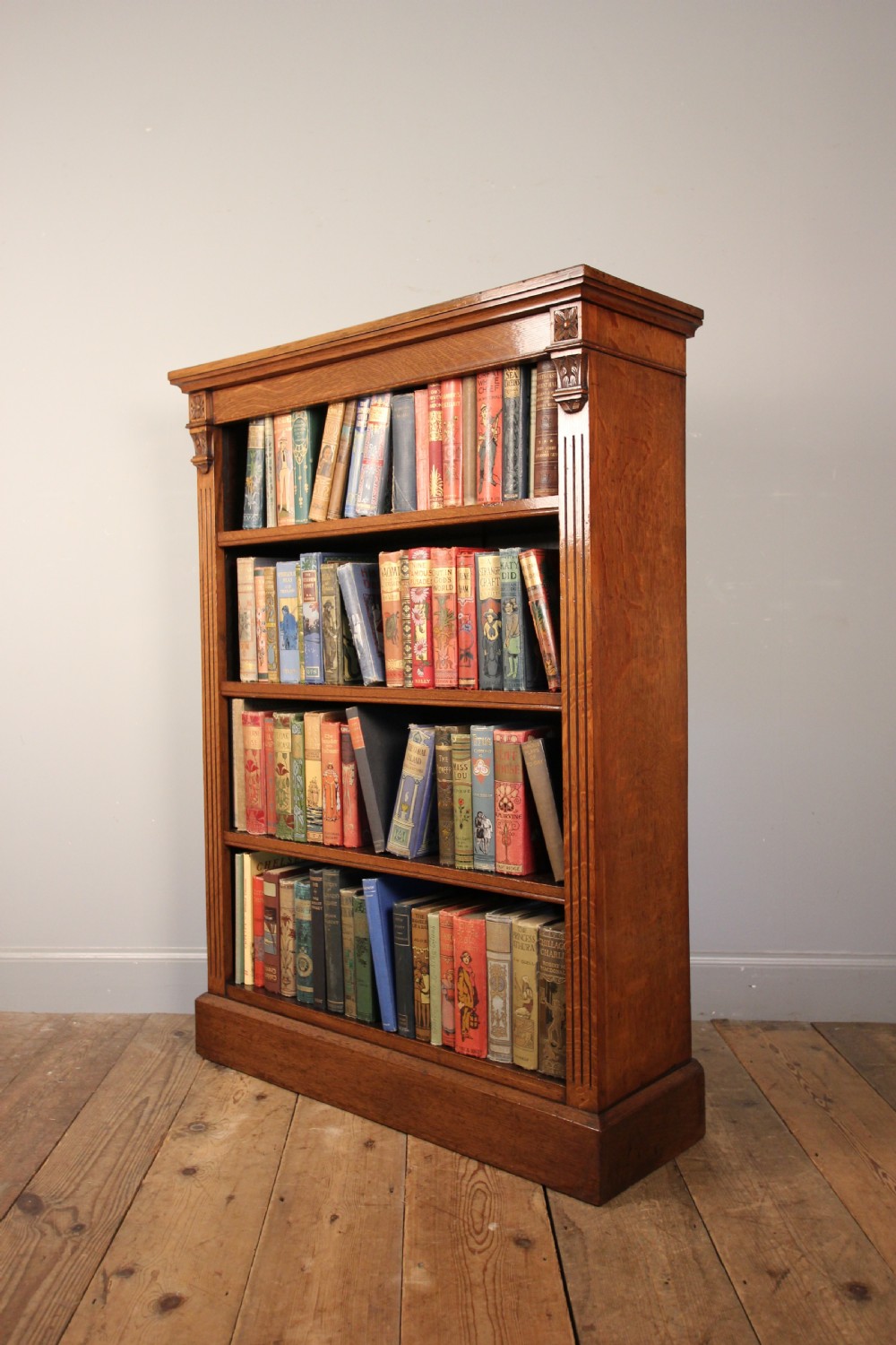 19th C Oak Dwarf Bookcase View IV
