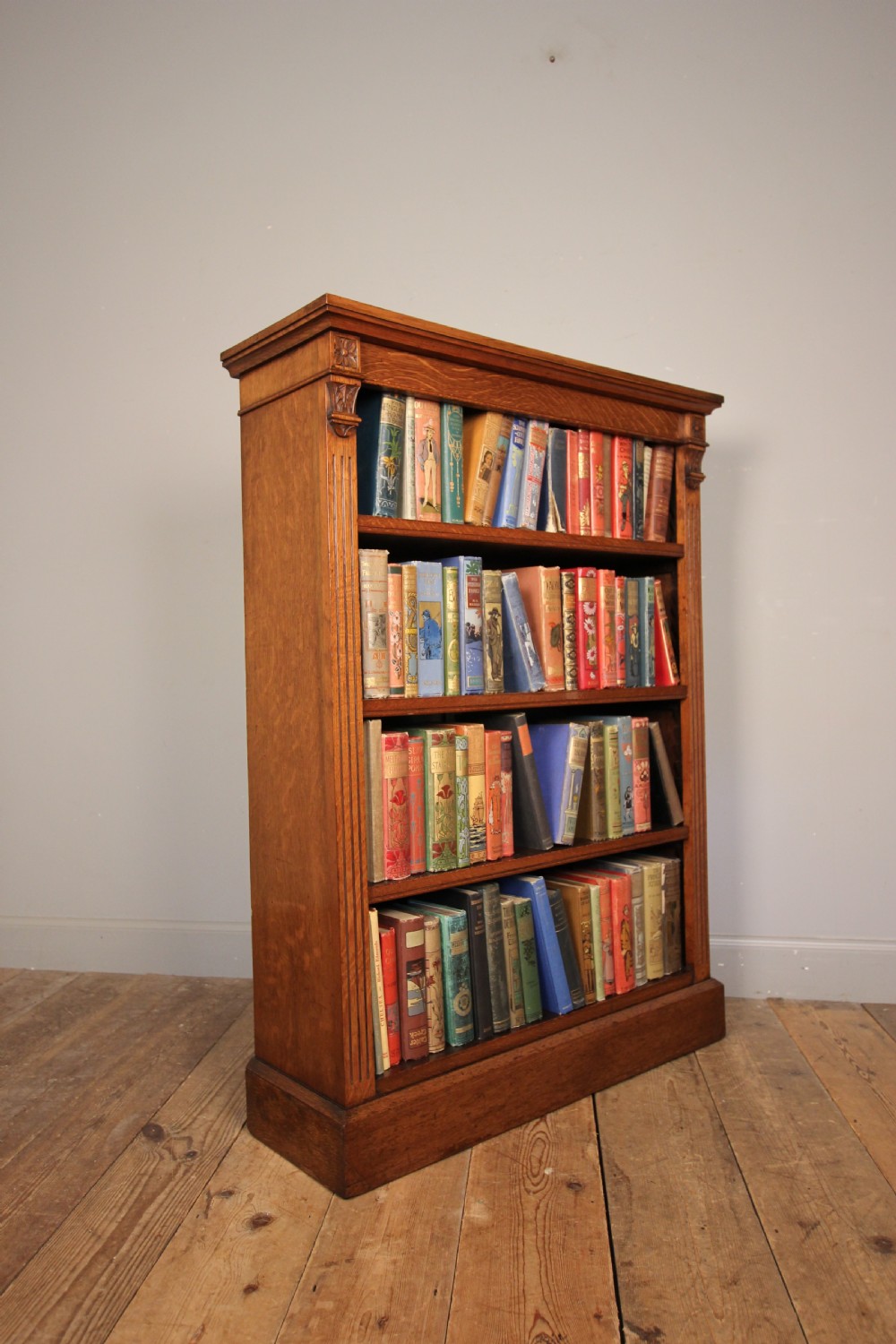 19th C Oak Dwarf Bookcase View V