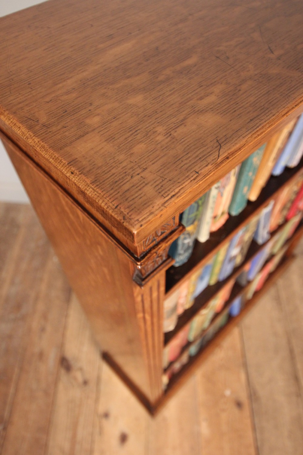 19th C Oak Dwarf Bookcase View VIII