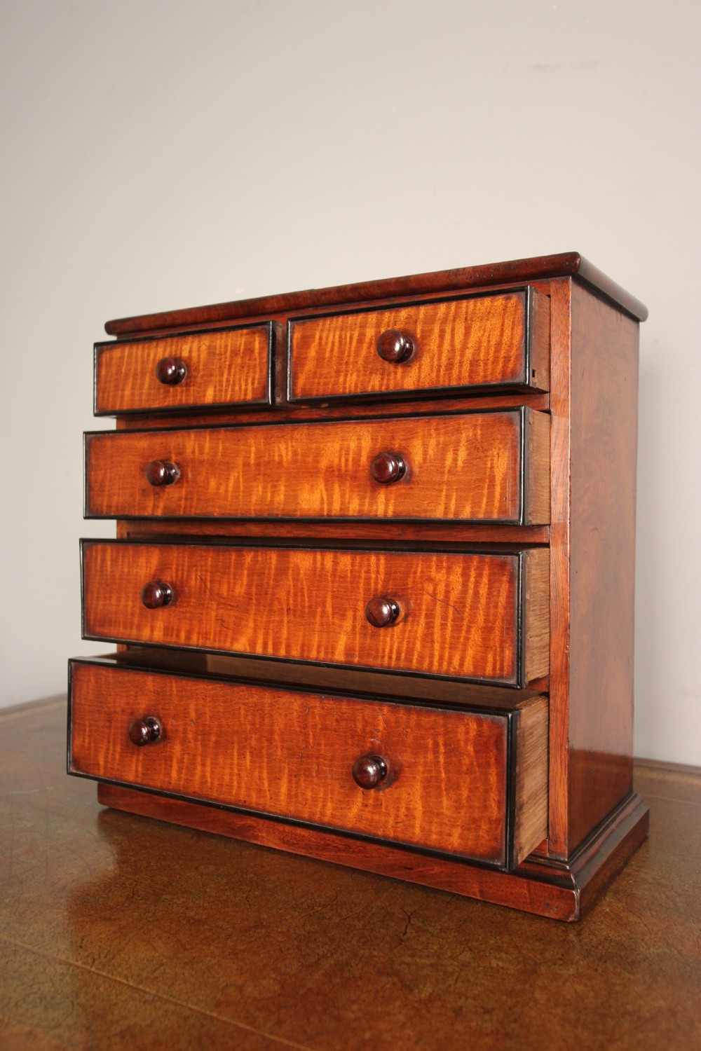 19th C Mahogany & Ebony Apprentice Chest View III