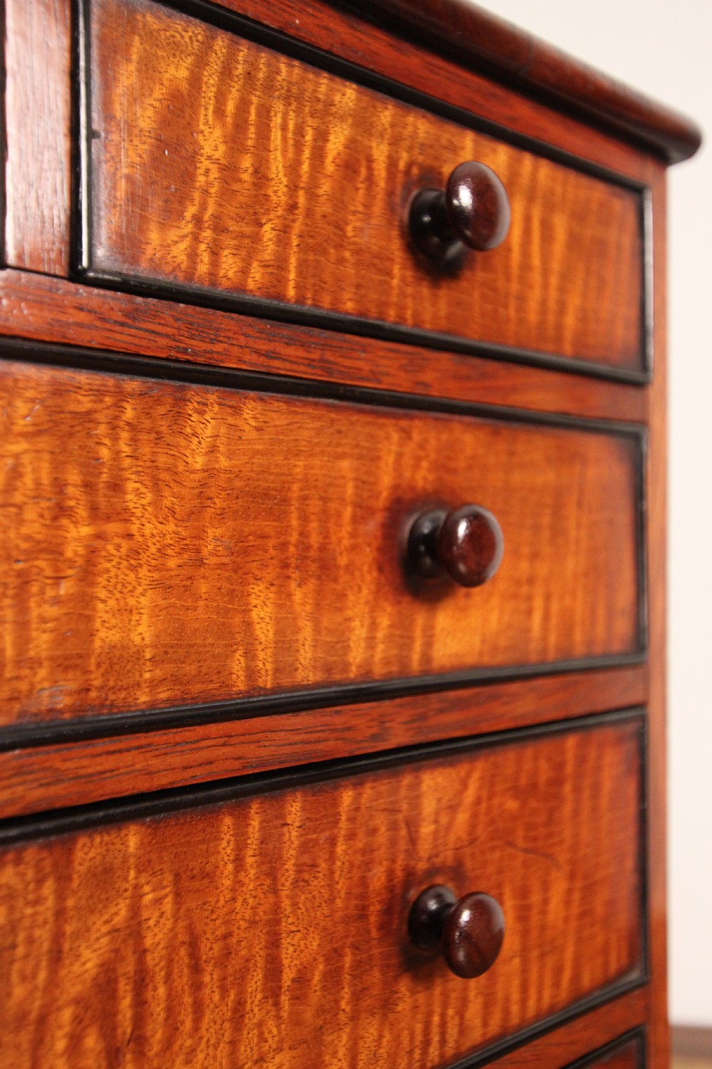 19th C Mahogany & Ebony Apprentice Chest View IV