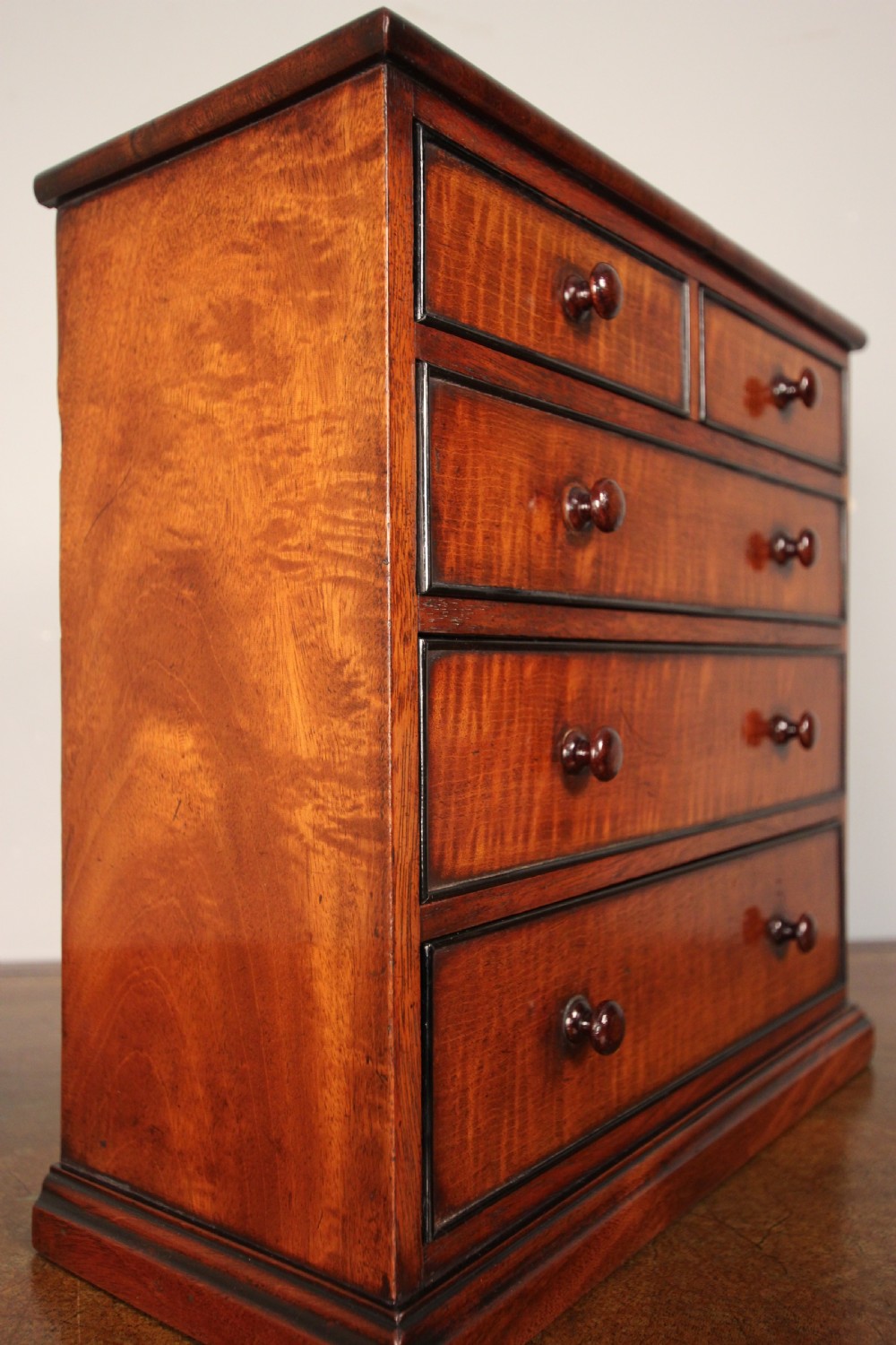 19th C Mahogany & Ebony Apprentice Chest View VII