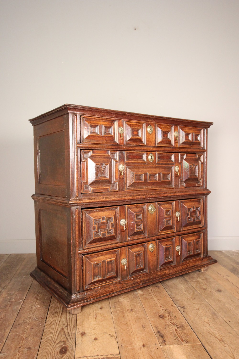 Charles II Oak Chest of Drawers View II