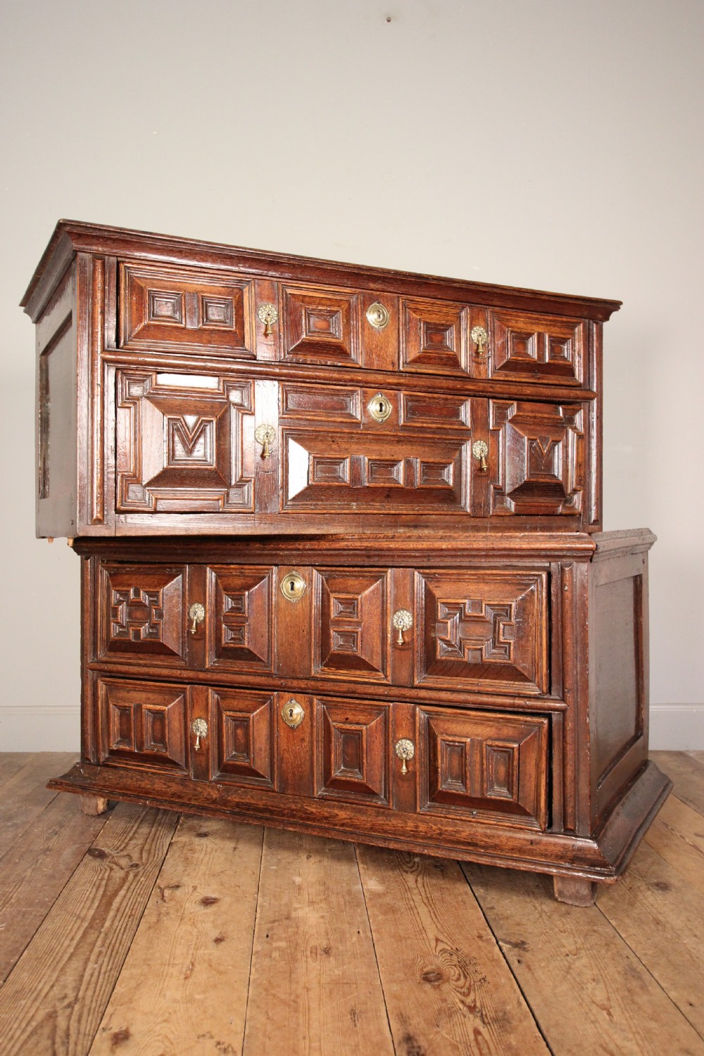 Charles II Oak Chest of Drawers View III