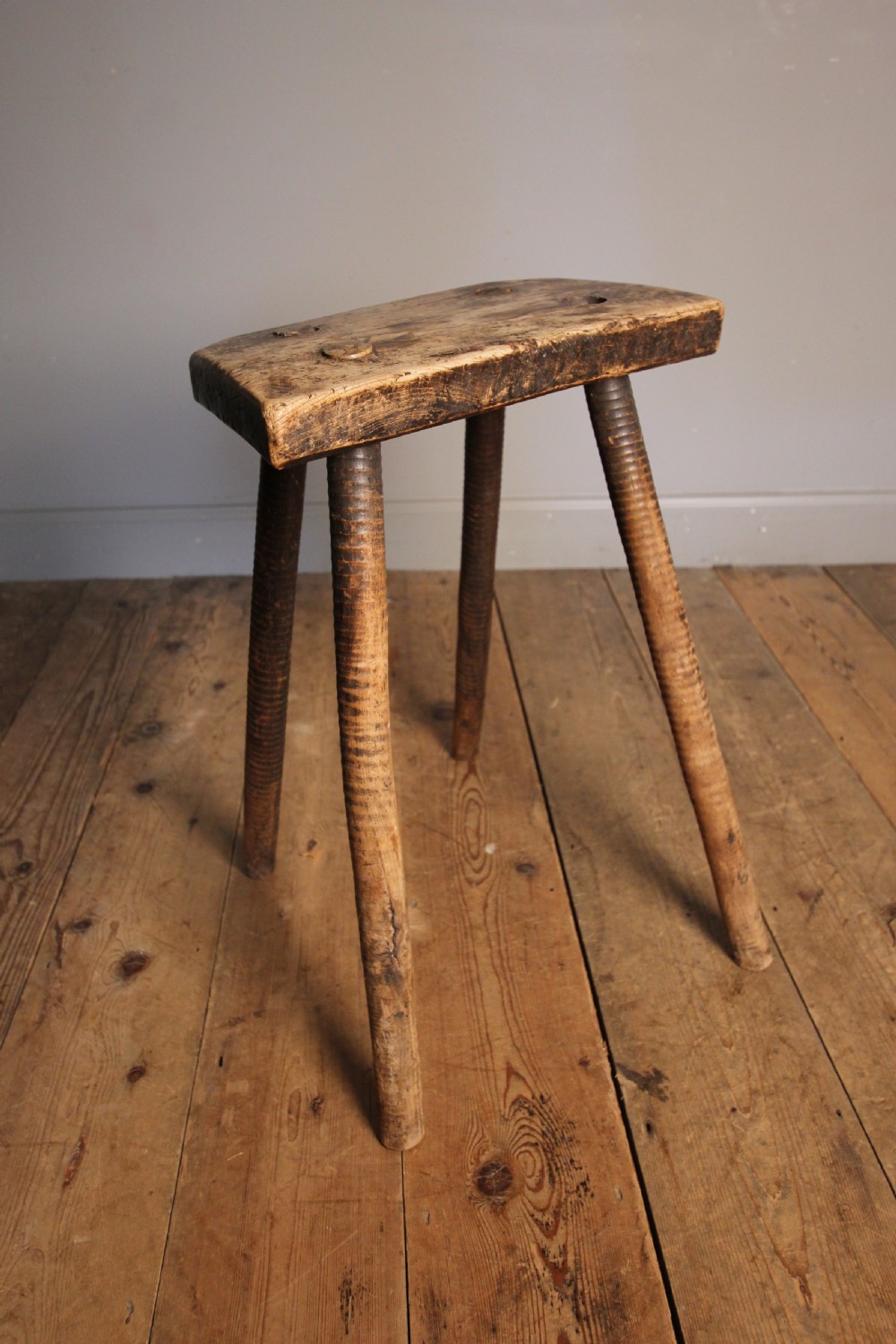 Primitive Elm & Ash Cutlers Stool View VI