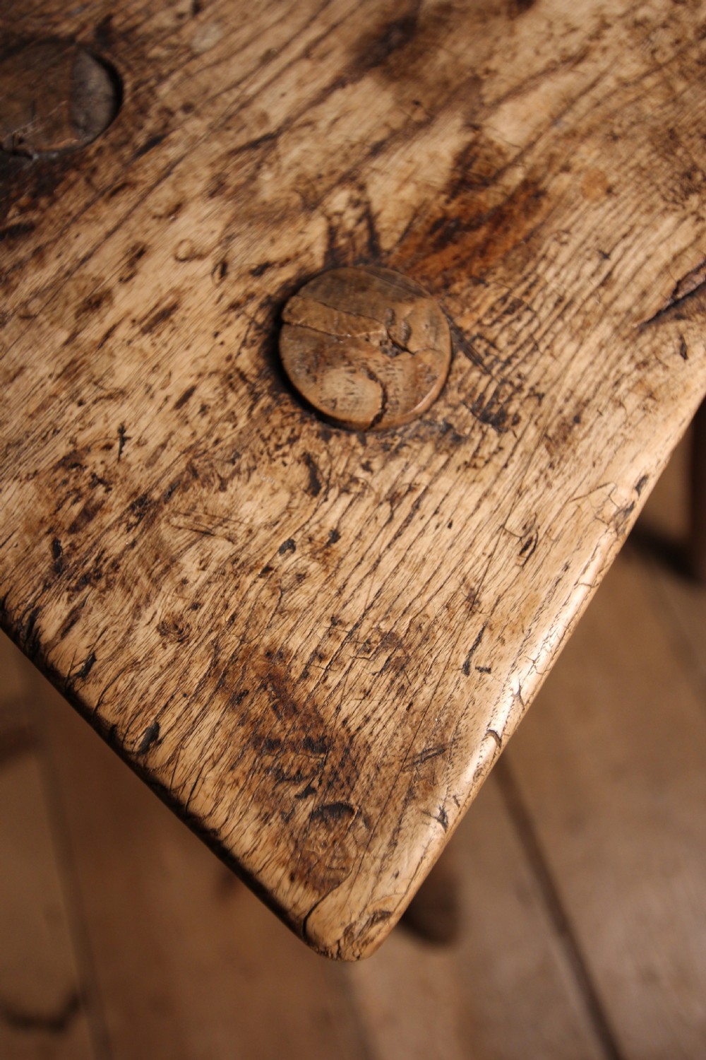 Primitive Elm & Ash Cutlers Stool View VIII