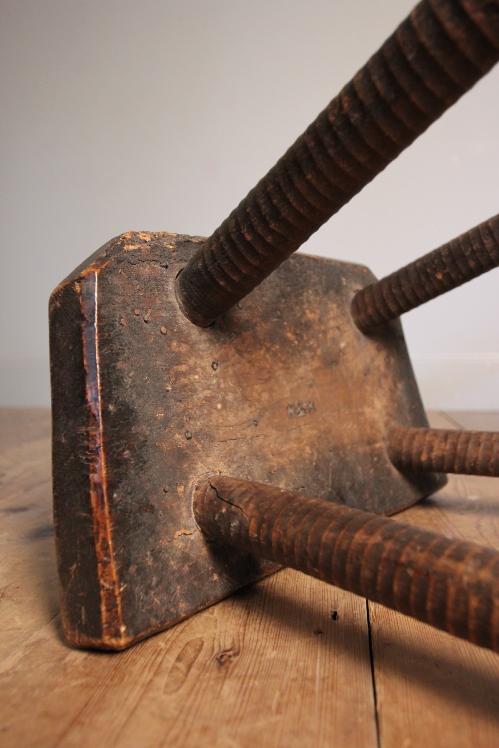 Primitive Elm & Ash Cutlers Stool View XI
