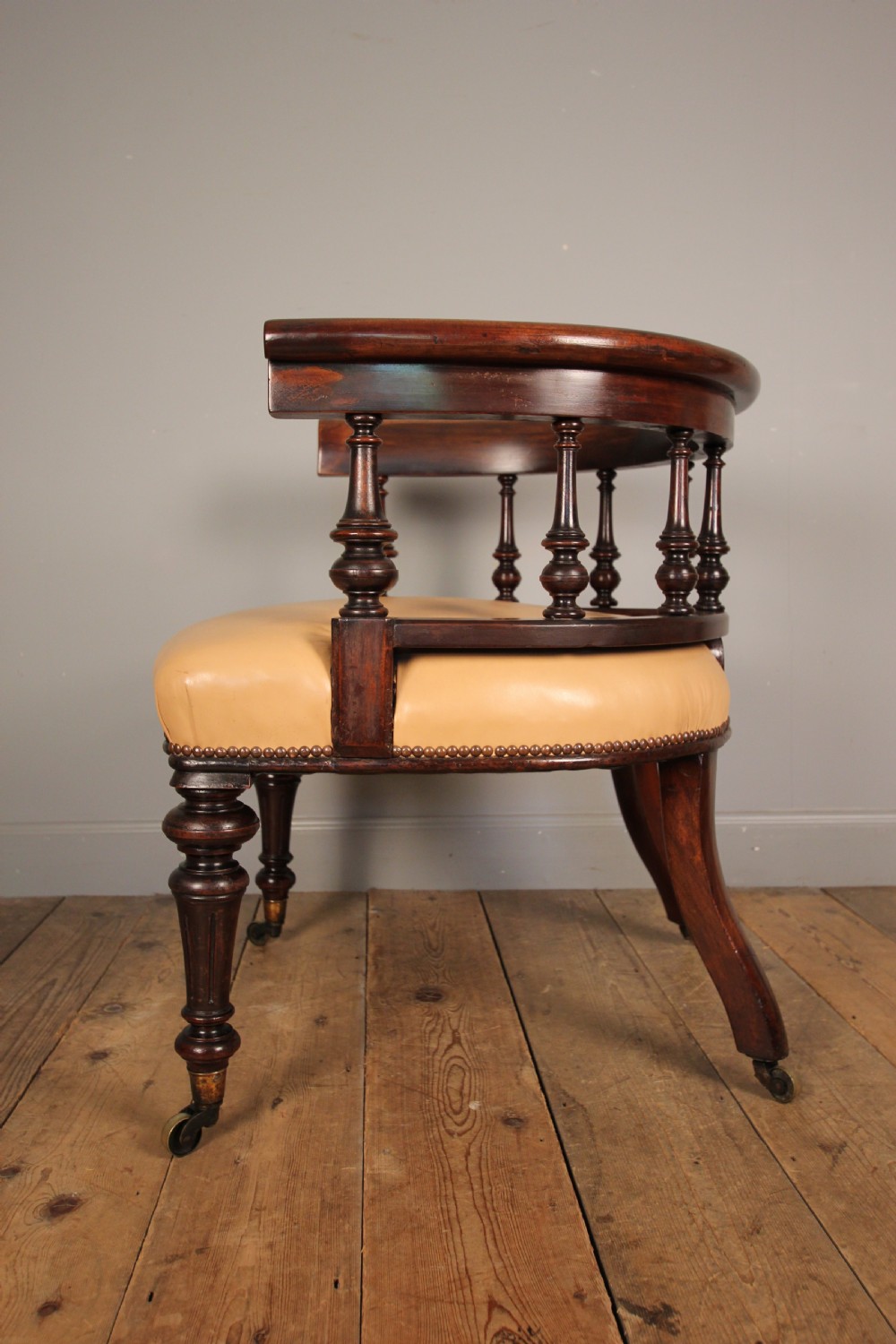 19th C Large Scale Office Library Chair View III