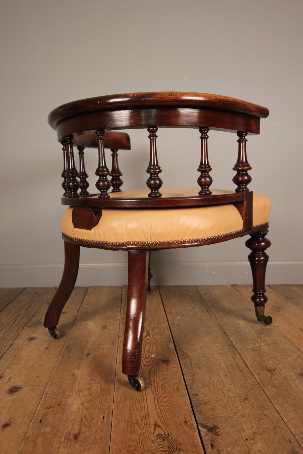 19th C Large Scale Office Library Chair View IV
